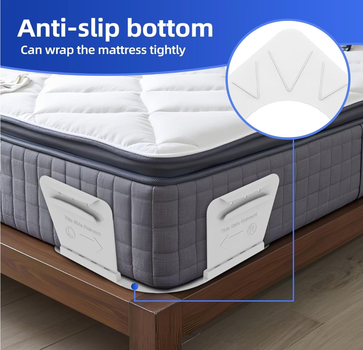 Pinces Draps Anti-Glisse (Set de 4)